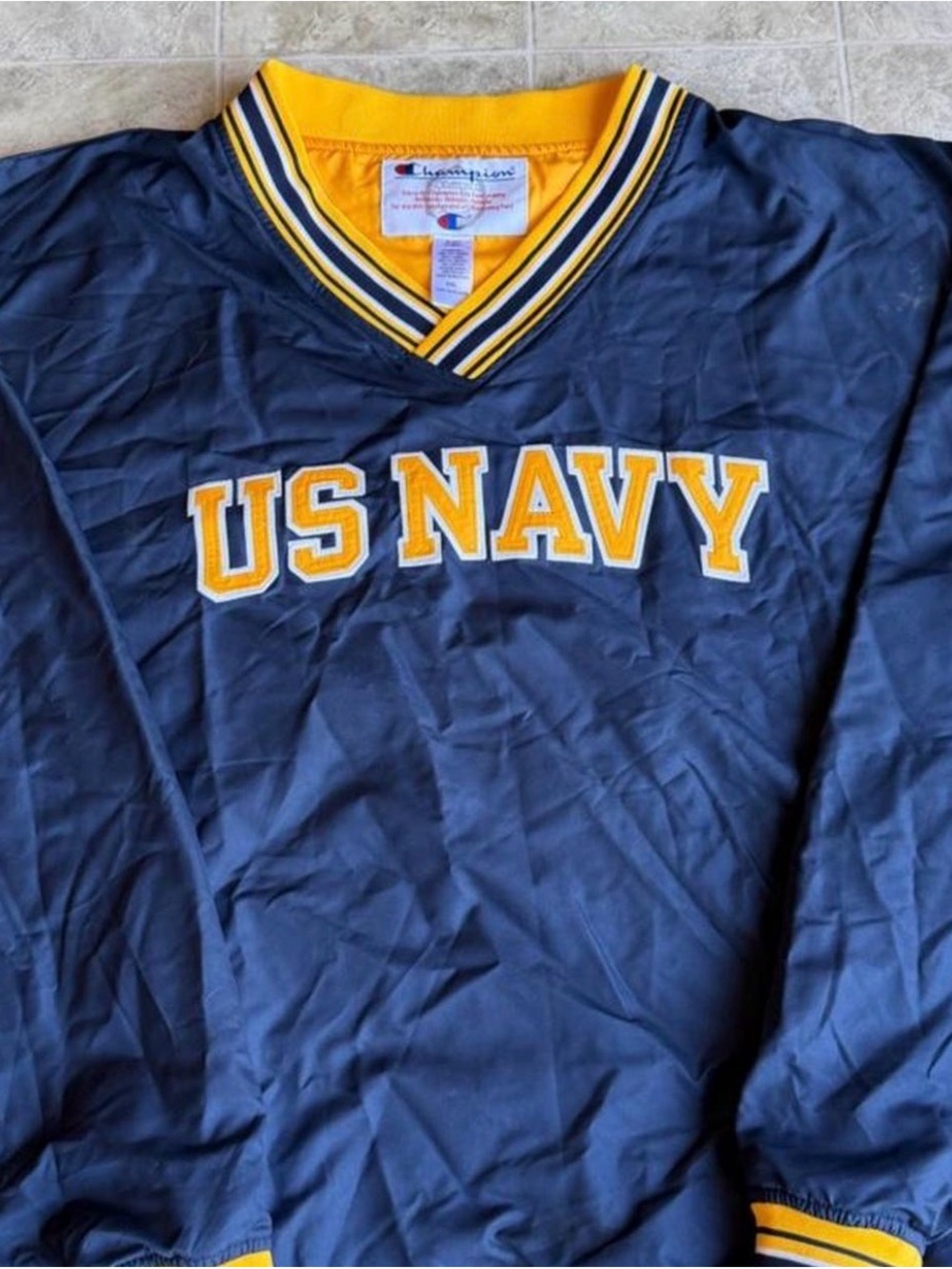 Champion US Navy Midshipmen Windbreaker Pullover Jacket XXL